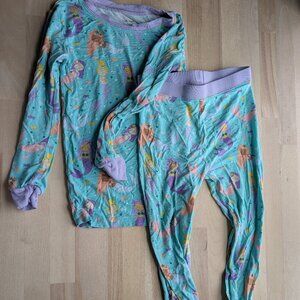 Little Sleepies Pajamas 2 Piece Long Sleeve Set - 4T Mermaid Magic